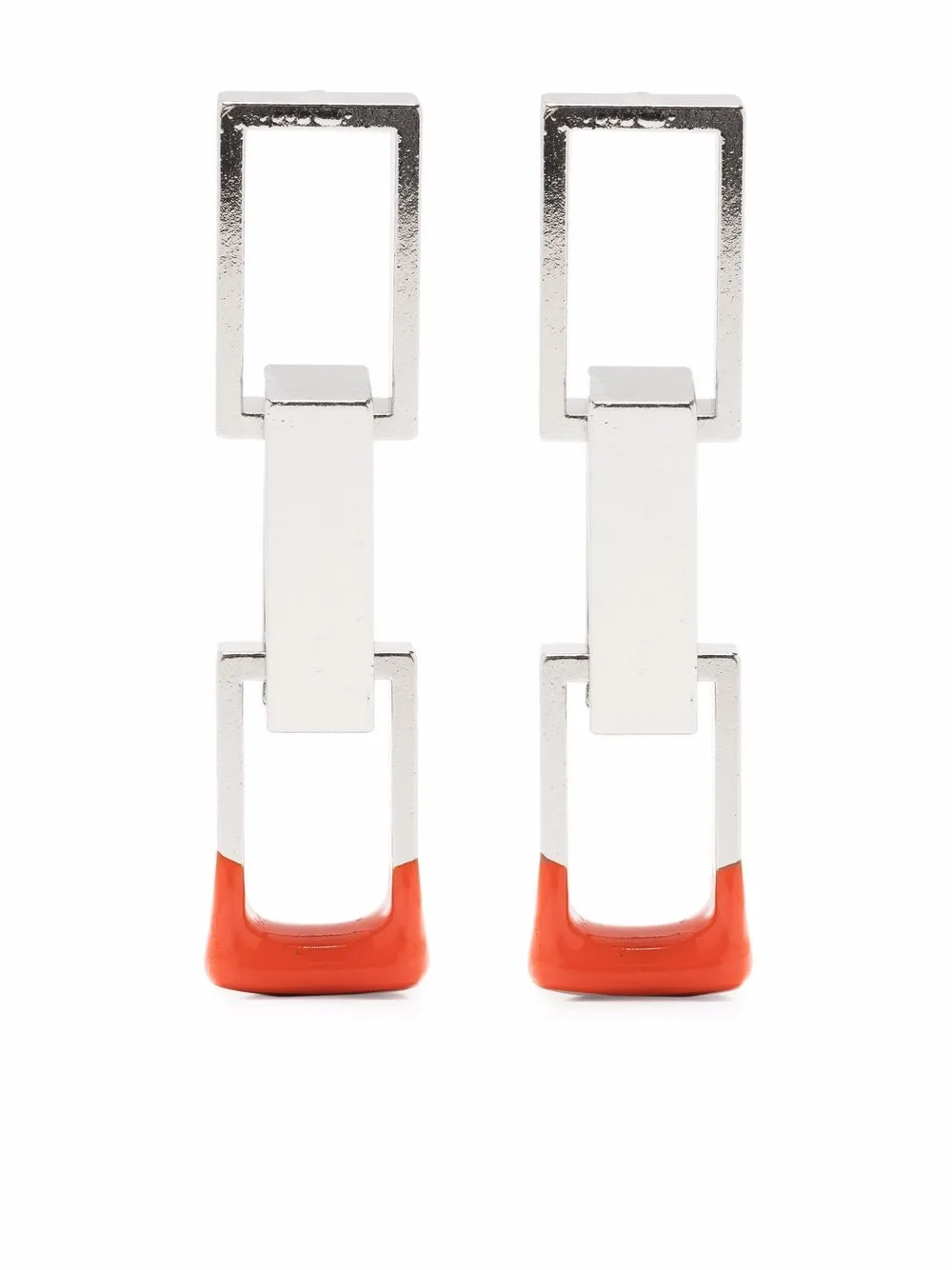 

Heron Preston dip-dye chain earrings - Silver