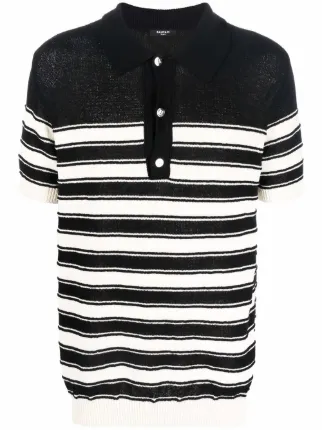 Horizontal striped 2024 polo shirts