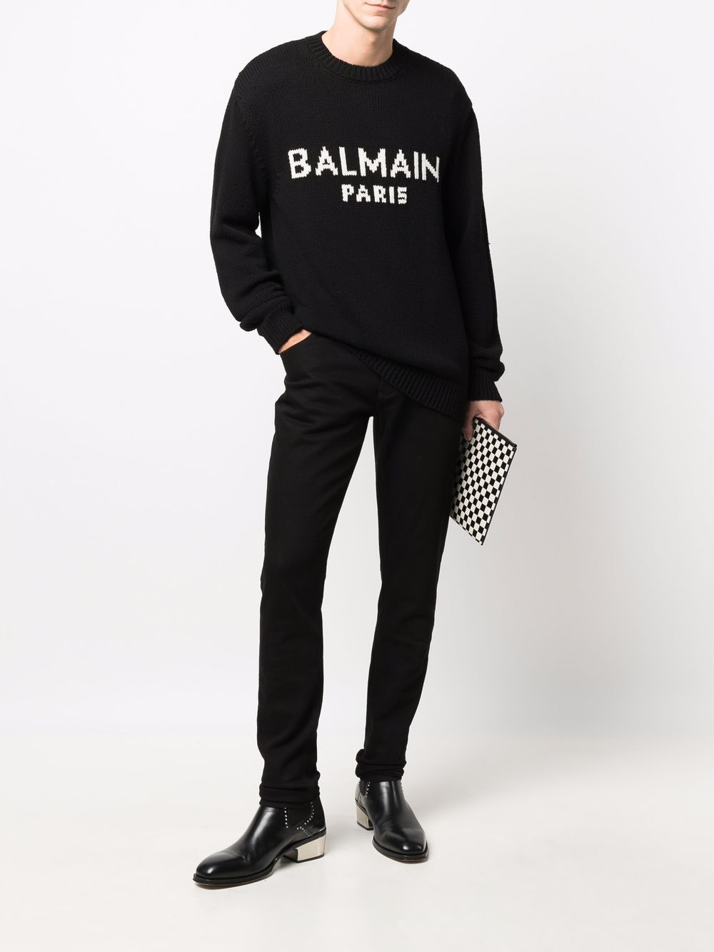 фото Balmain джемпер с логотипом