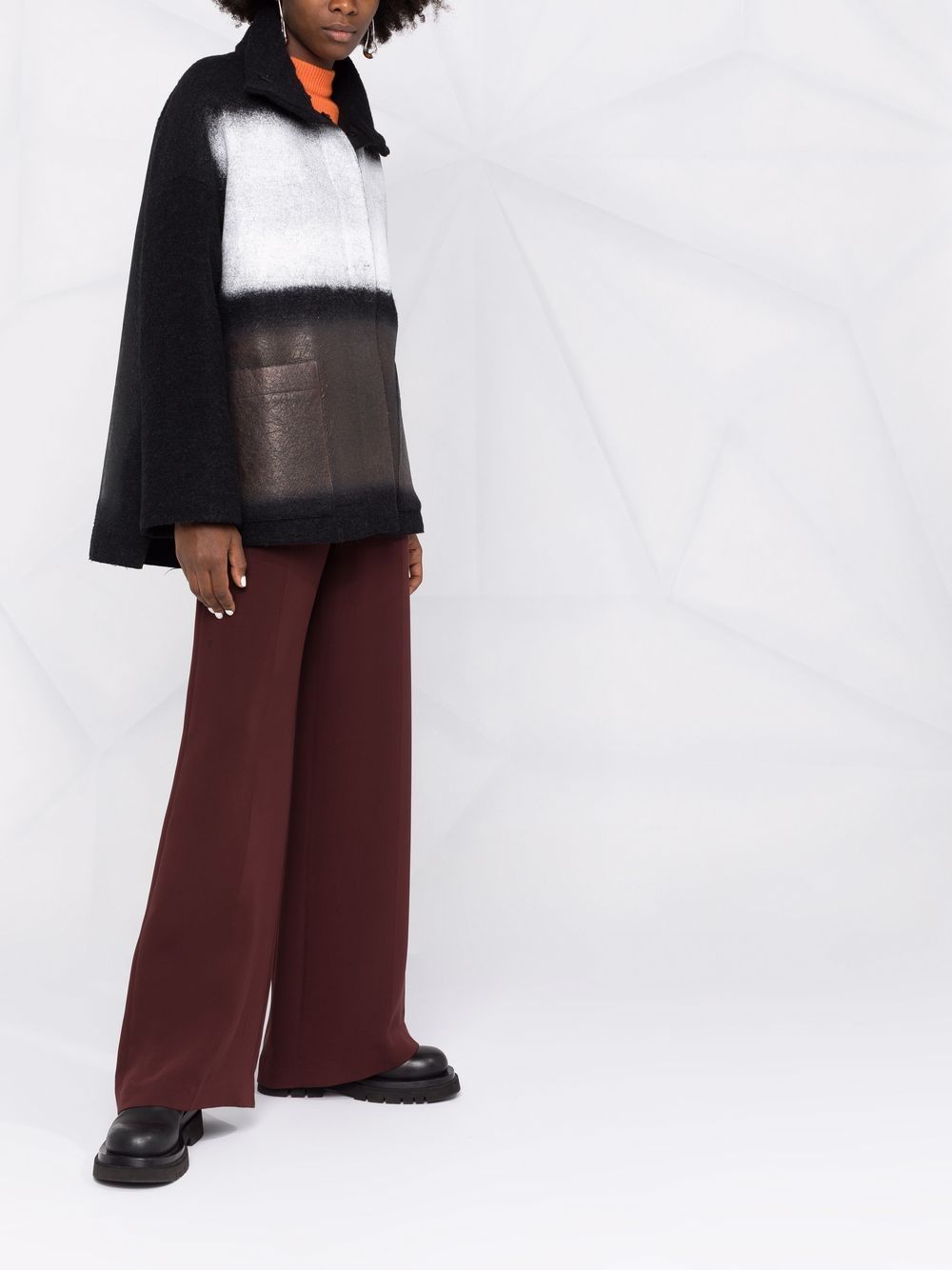 фото Pierantoniogaspari colour-block oversize jacket