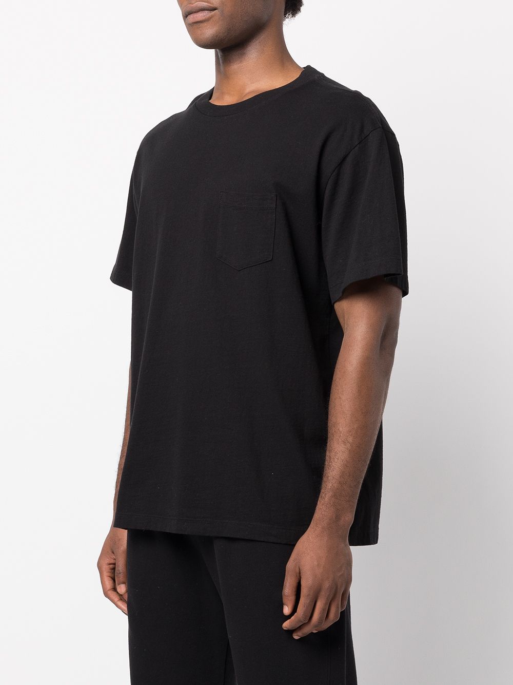 Shop John Elliott Crew-neck Cotton T-shirt In Black