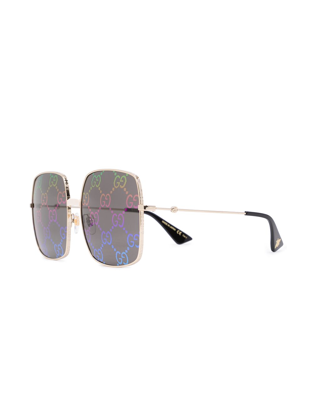 Gucci sunglasses with outlet logo on lens