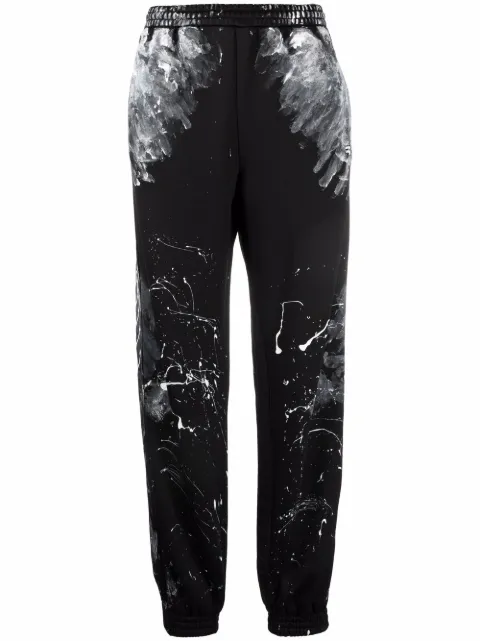 Balenciaga paint splatter track pants