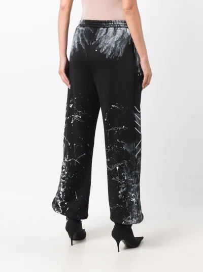 Balenciaga paint splatter track pants 