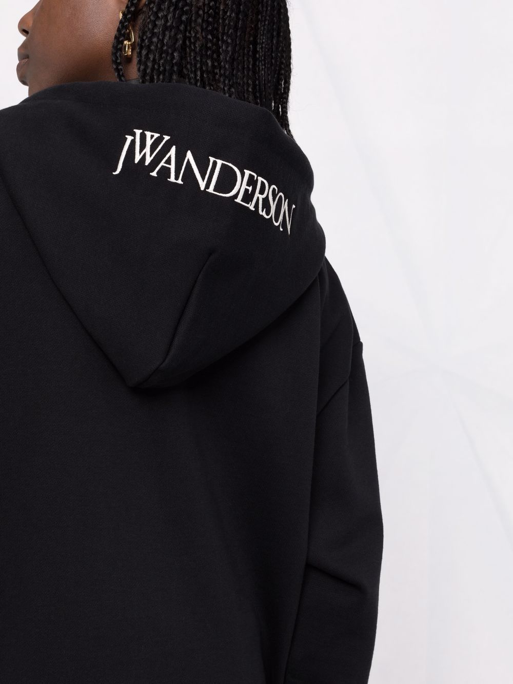 фото Jw anderson худи на молнии с принтом