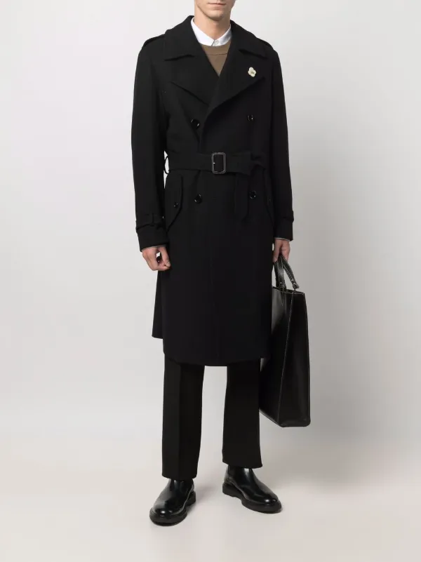 belted double breasted coat