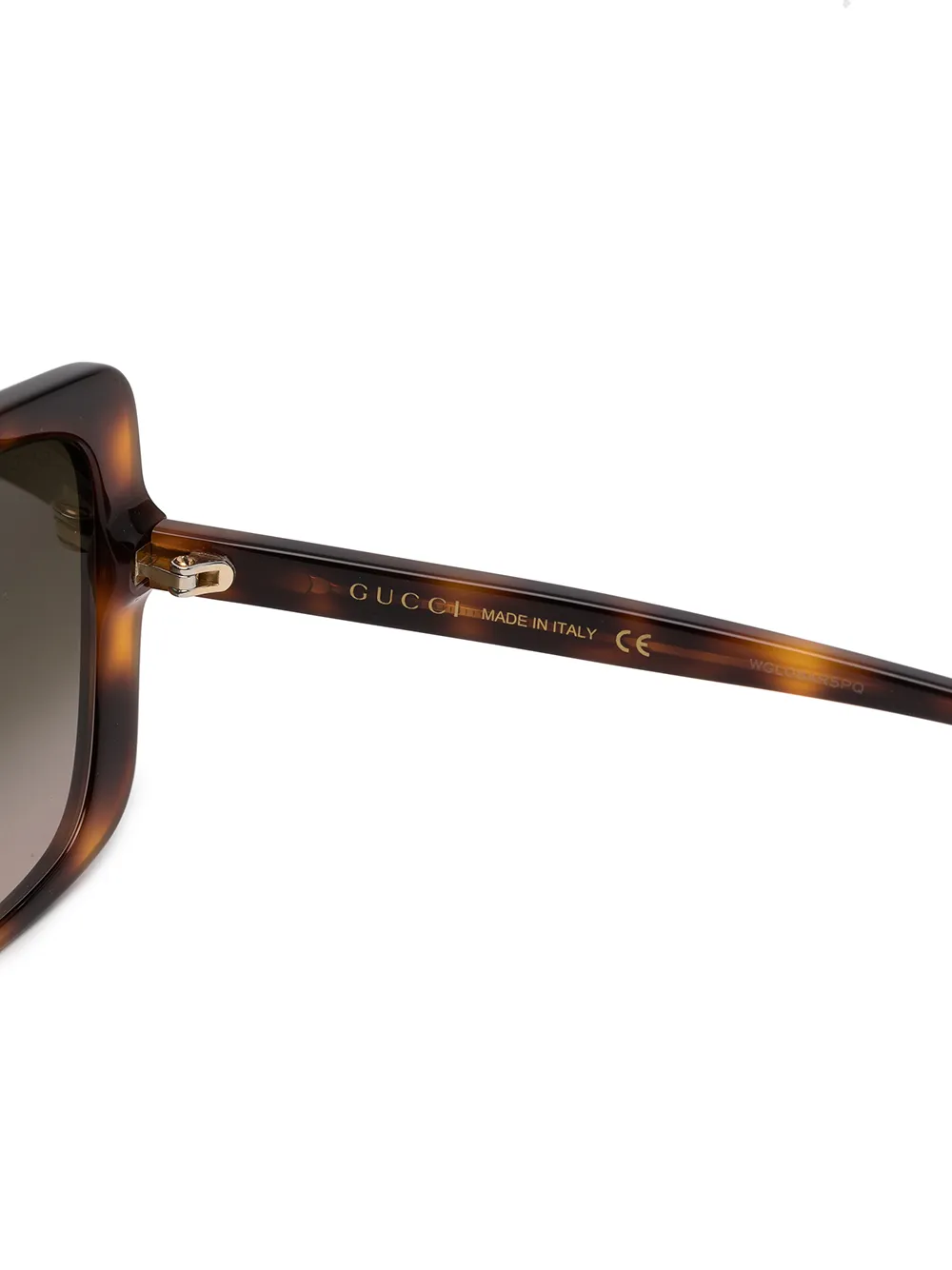 фото Gucci eyewear солнцезащитные очки в прямоугольной оправе с логотипом