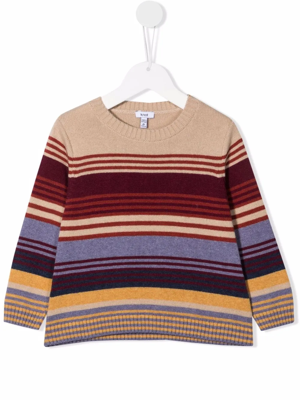 

Knot Winslow striped knitted jumper - Neutrals