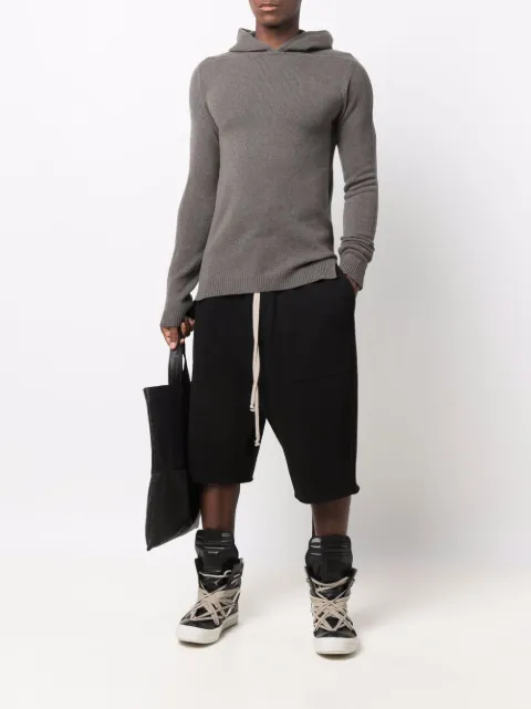 Rick Owens Knitted Cashmere Hoodie - Farfetch