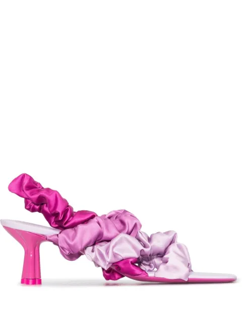 Amy Crookes Mini ruffled 65mm slingback sandals