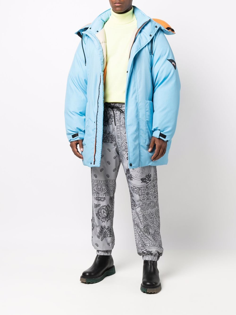 MSGM Oversized donsjack - Blauw