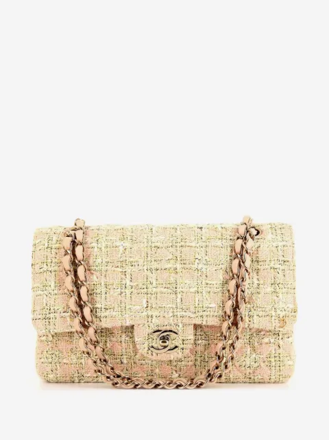 CHANEL Pre-Owned 2006 tweed CC logo shoulder bag
