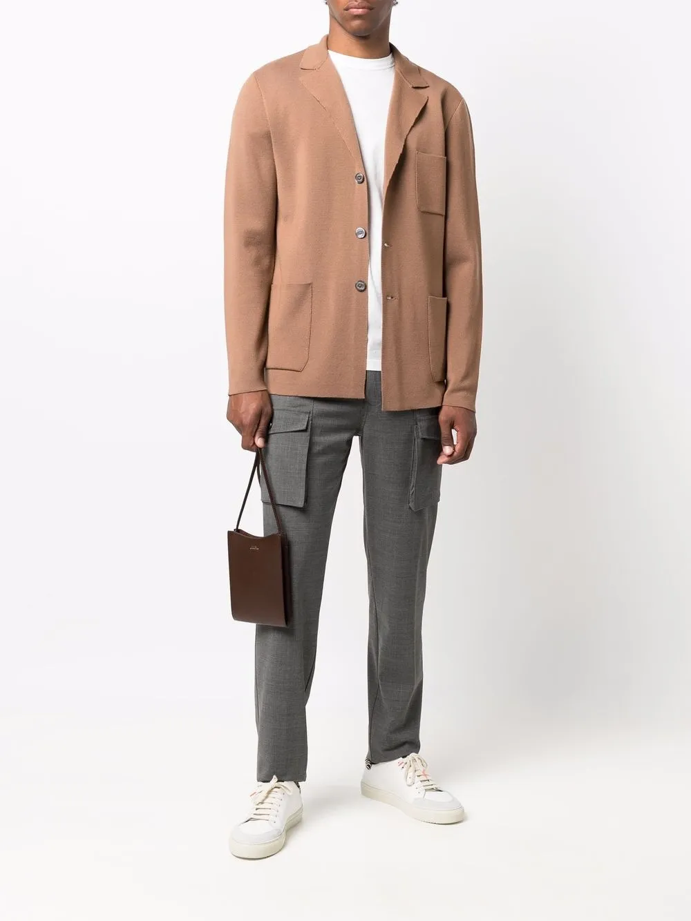 Eleventy notched-lapels button-up cardigan | Cardigans | Image 2