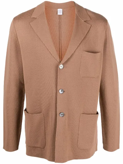 Eleventy notched-lapels button-up cardigan 