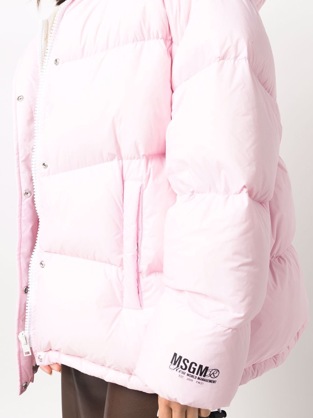 MSGM Donsjack met rits Roze