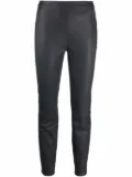 Lorena Antoniazzi high-waisted leather leggings - Grey
