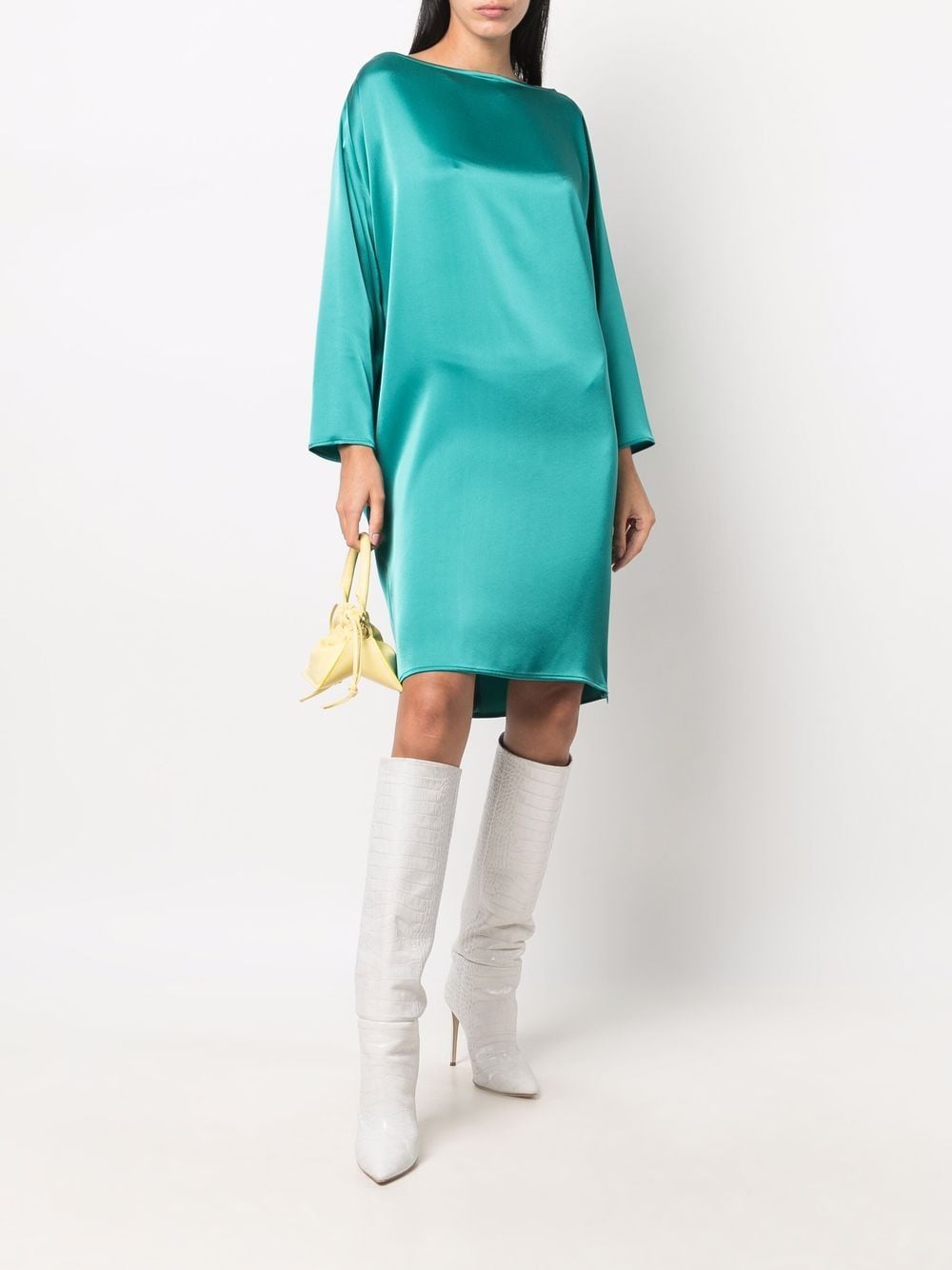 Image 2 of Gianluca Capannolo long-sleeve shift mini dress