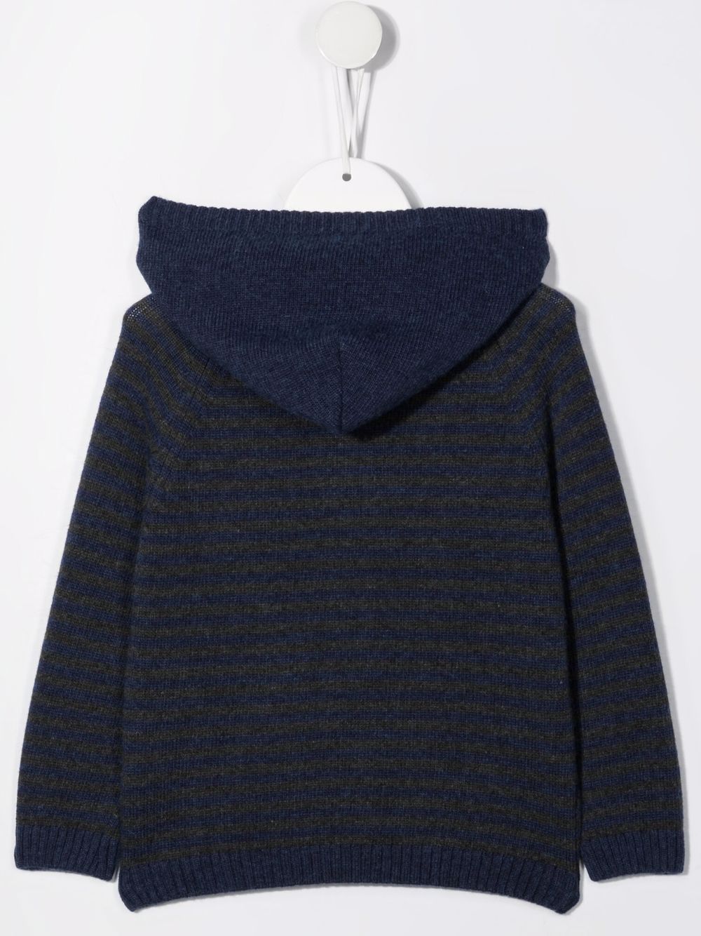 Knot Gestreepte hoodie - Blauw