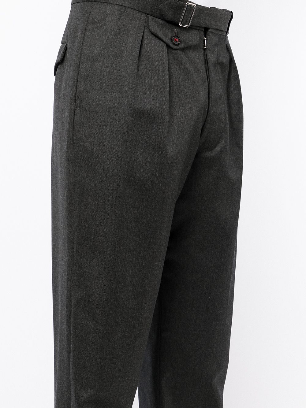 фото Maison margiela прямые шерстяные брюки со складками
