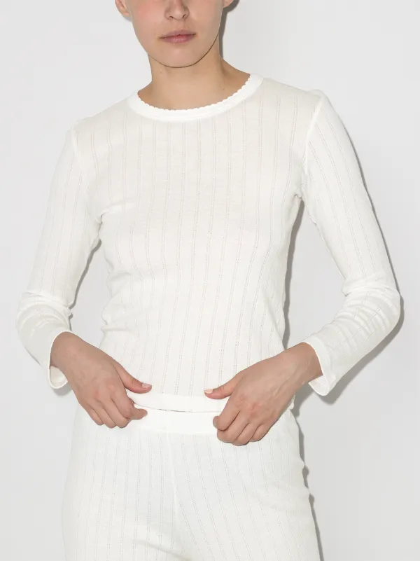 t shirt pointelle
