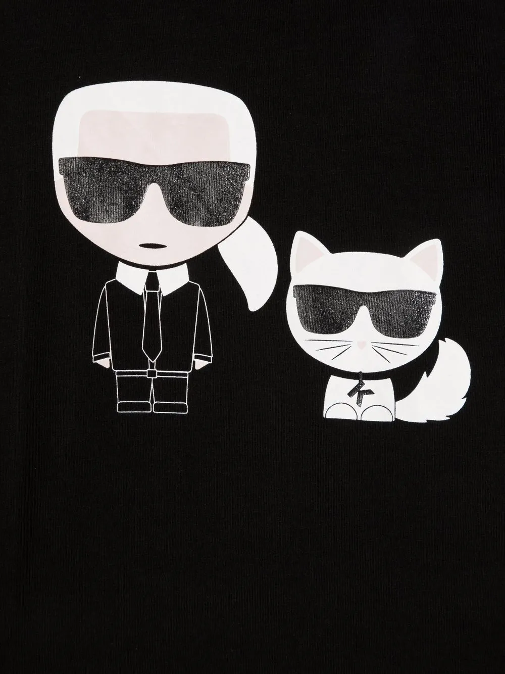 фото Karl lagerfeld kids футболка с принтом karl & choupette
