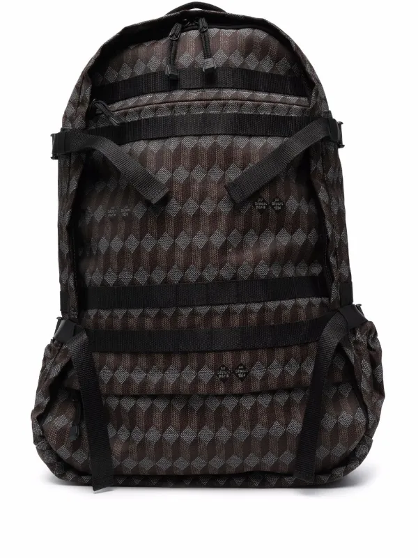 geometric print backpack