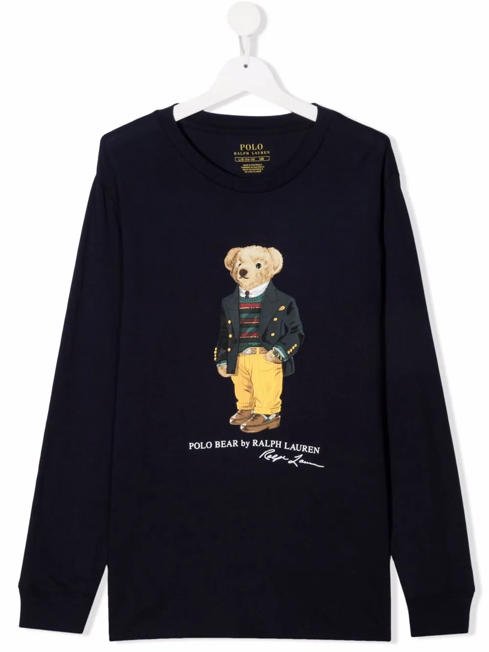 фото Ralph lauren kids толстовка с принтом polo bear