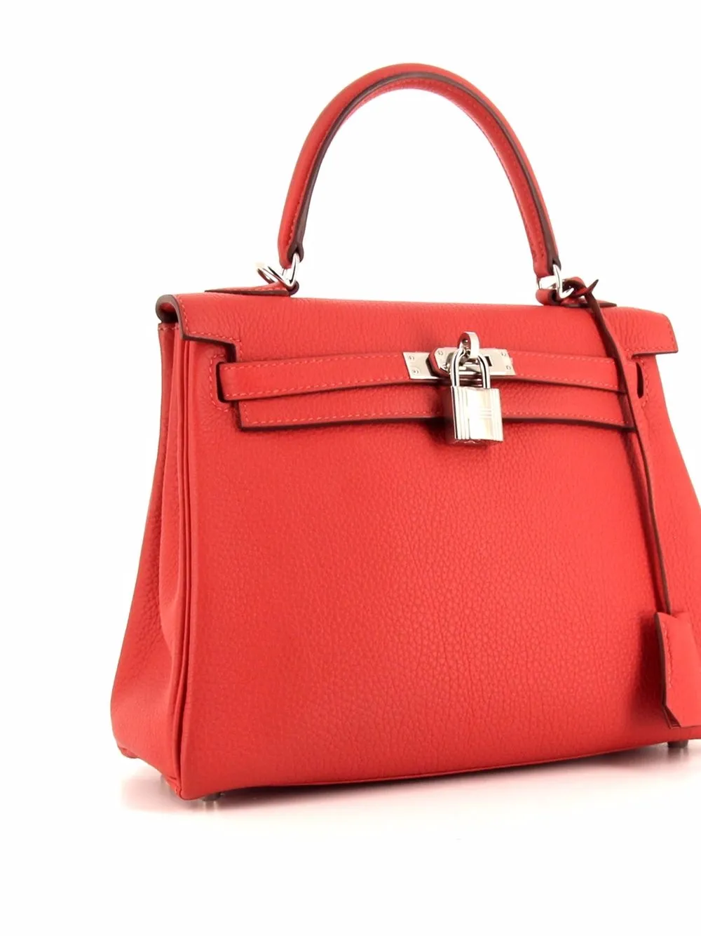 Hermès - 2019 pre-owned Kelly 25 2way bag - women - Leather/Leather - One Size - Red 2