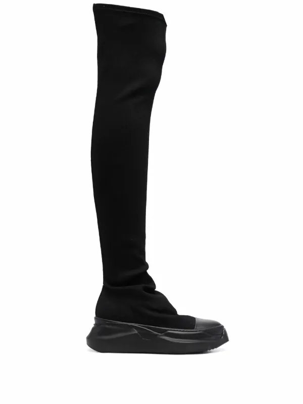 rick owens thigh high boots