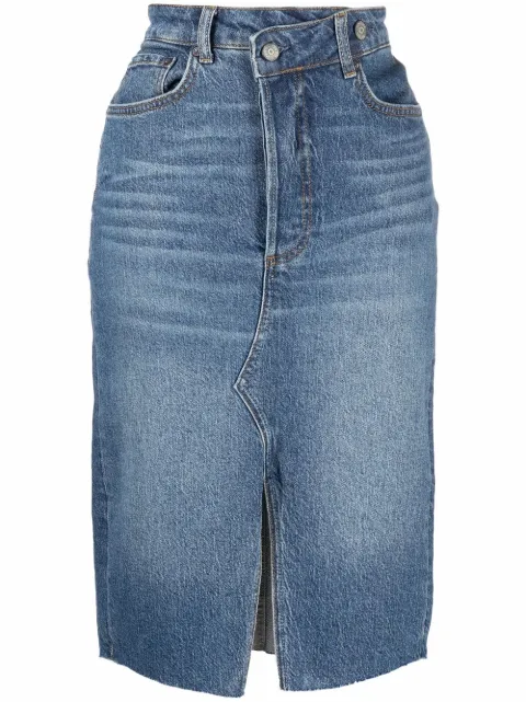 BOYISH DENIM تنورة جينز ضيقة هاي ويست