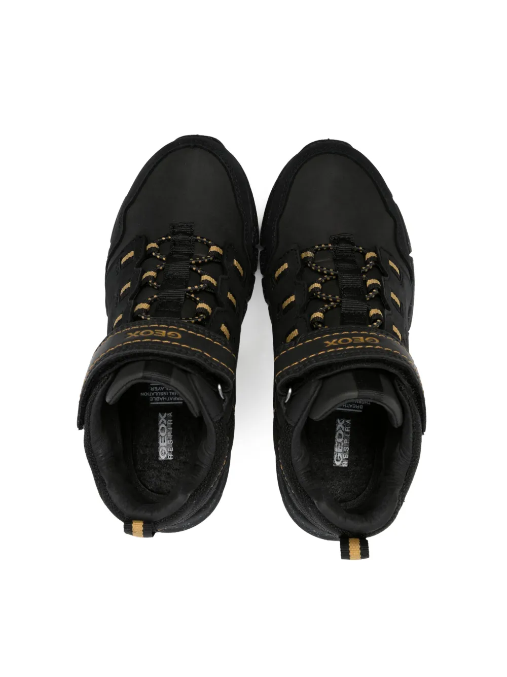 Geox Flexyper Touch-strap Ankle Boots In Black