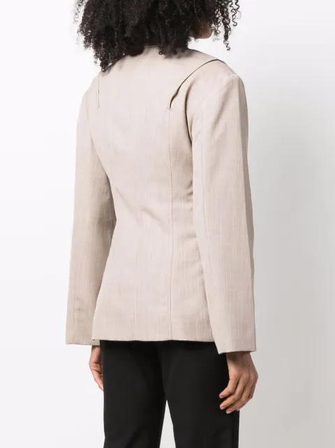 Jacquemus thin belted blazer jacket 