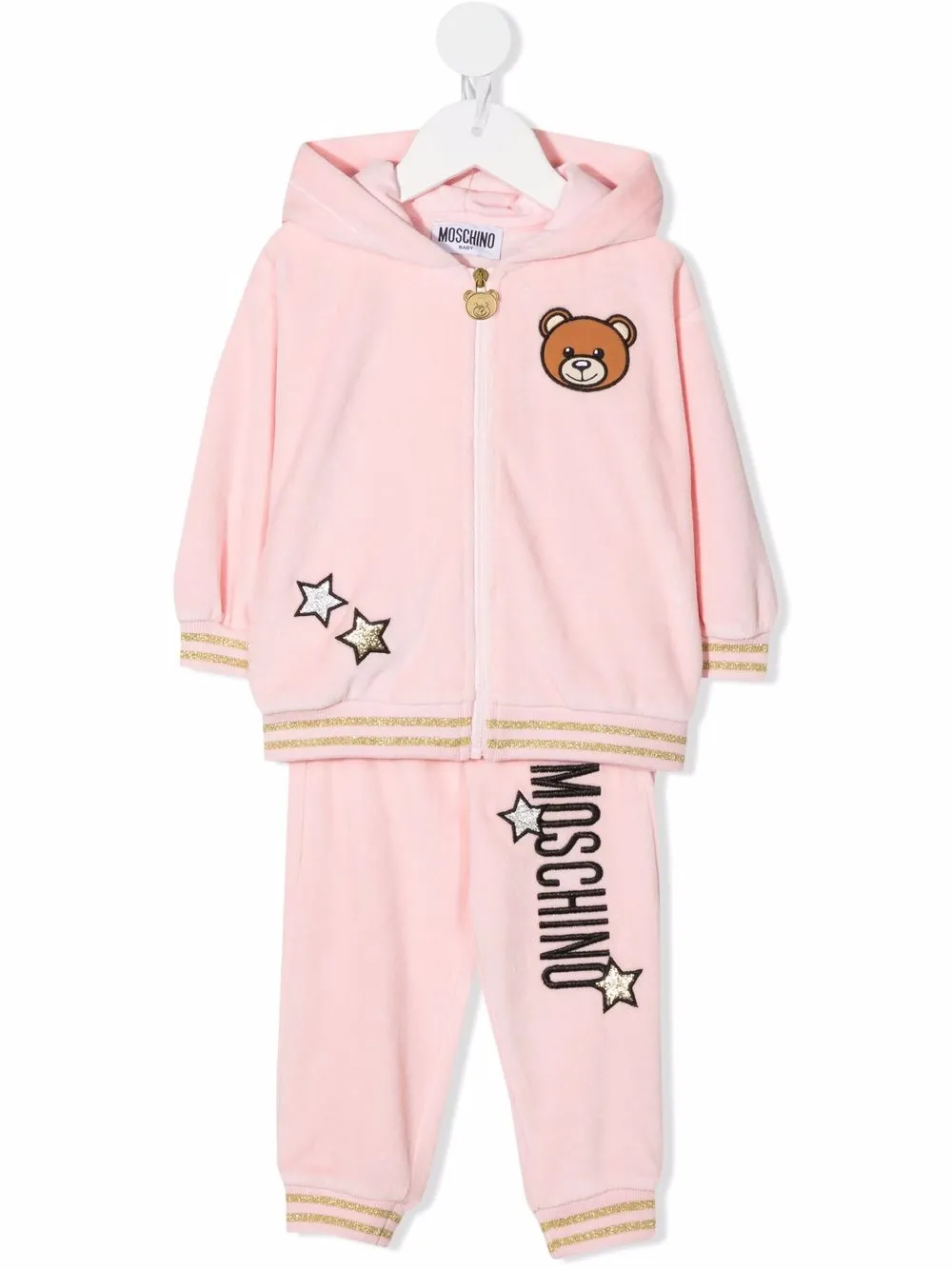 фото Moschino kids спортивный костюм с нашивкой