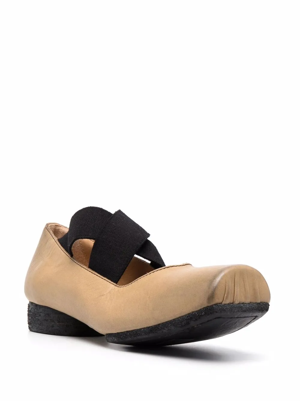 Uma Wang Ballerina's met vierkante neus Beige