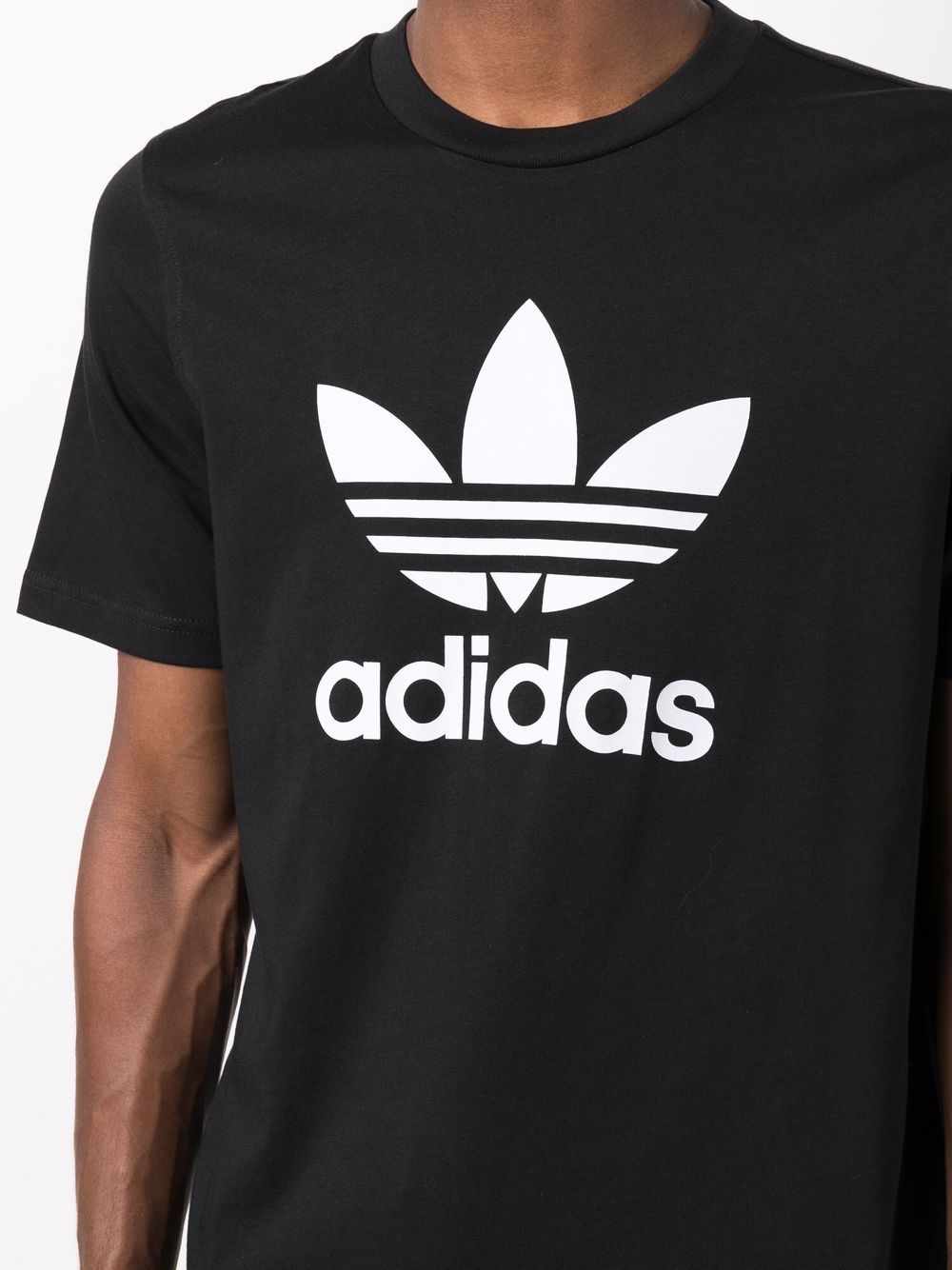 Adidas Trefoil logo-print Cotton T-shirt - Farfetch