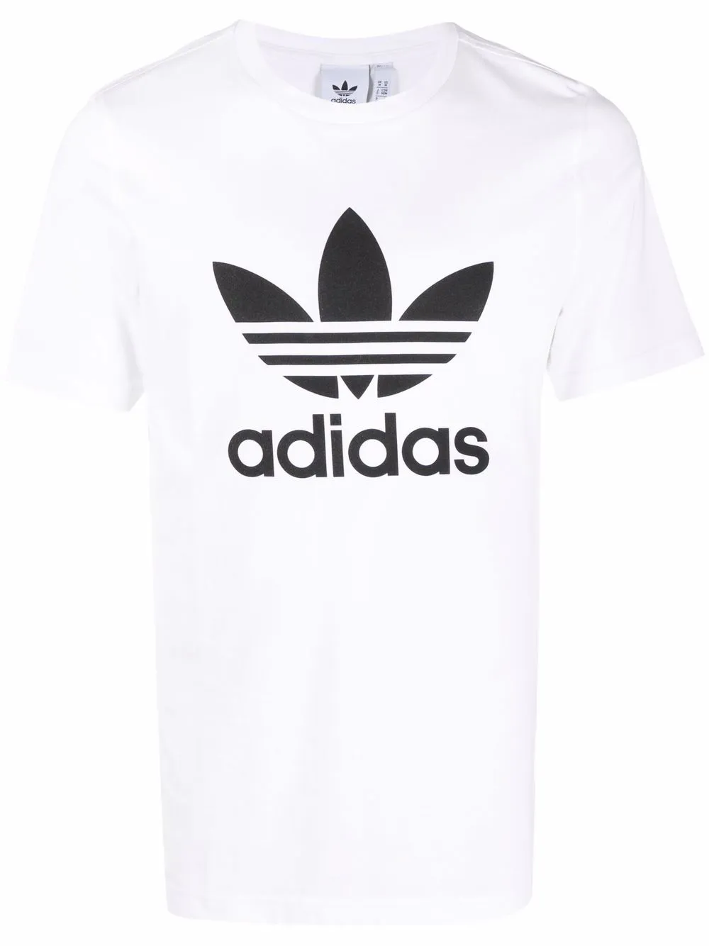

adidas Trefoil logo-print cotton T-shirt - White