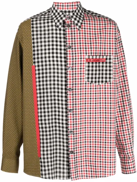 Dolce & Gabbana Camisa com estampa xadrez
