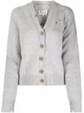 Maison Margiela distressed button-down cardigan - Grey