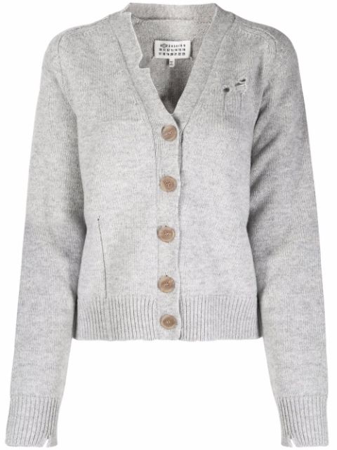 Maison Margiela distressed button-down cardigan Women