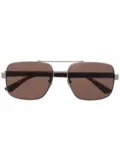 Gucci Eyewear square frame sunglasses - Silver
