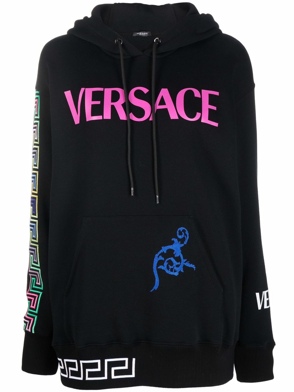 фото Versace худи с длинными рукавами и логотипом