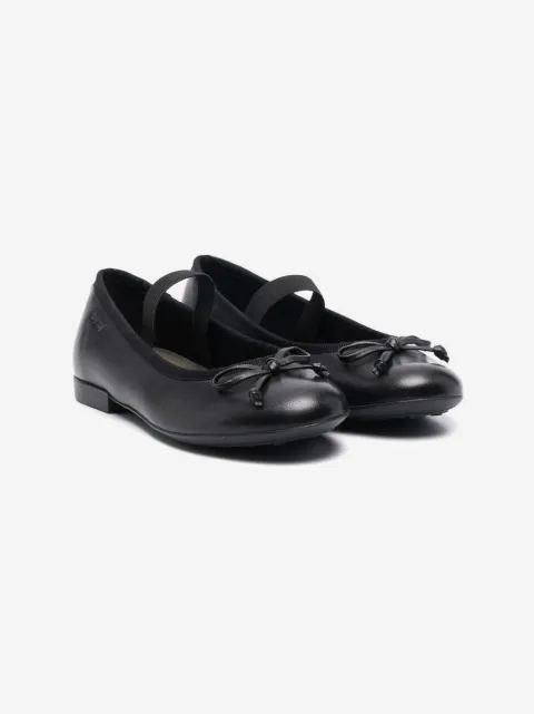 Geox Kids bow-detail ballerina shoes