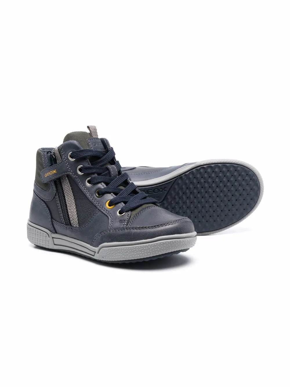 Geox Kids Poseido high-top panelled sneakers | Image 2