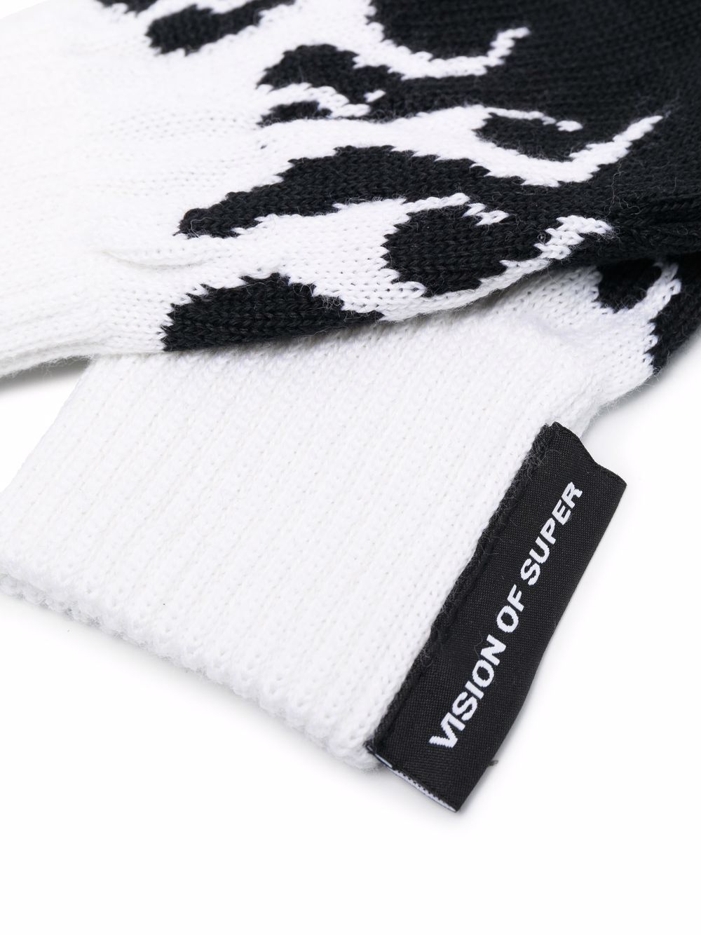 фото Vision of super kids flame-intarsia knitted gloves