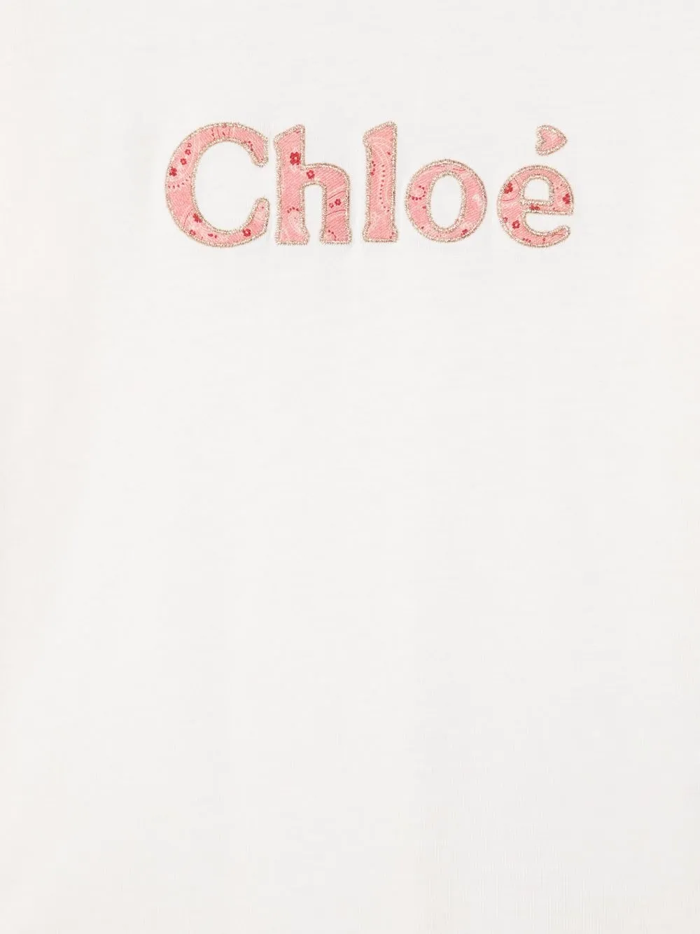 фото Chloé kids топ с длинными рукавами и логотипом