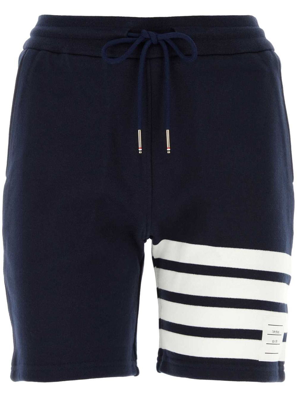 Thom Browne four-bar stripe track shorts - Blue