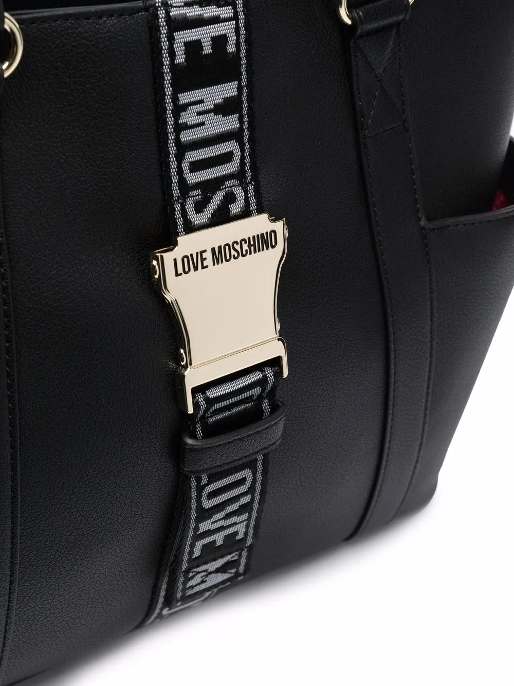 фото Love moschino сумка-тоут из искусственной кожи с пряжкой