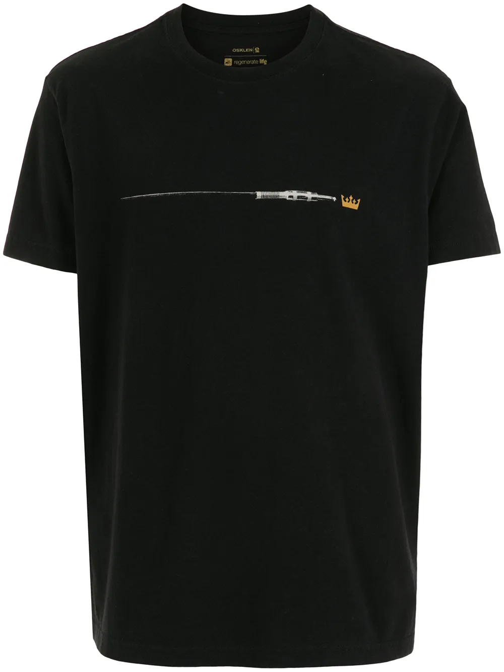 

Osklen playera con estampado - Negro