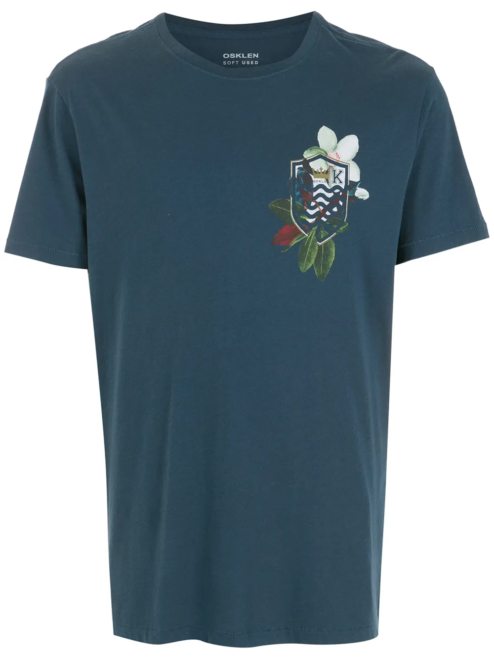 

Osklen floral-print cotton T-shirt - Blue