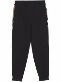 Burberry Stephan Vintage Check-detail track pants - Black
